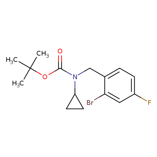 tert-Butyl 2-bromo-4-fluorobenzyl(cyclopropyl)carbamate