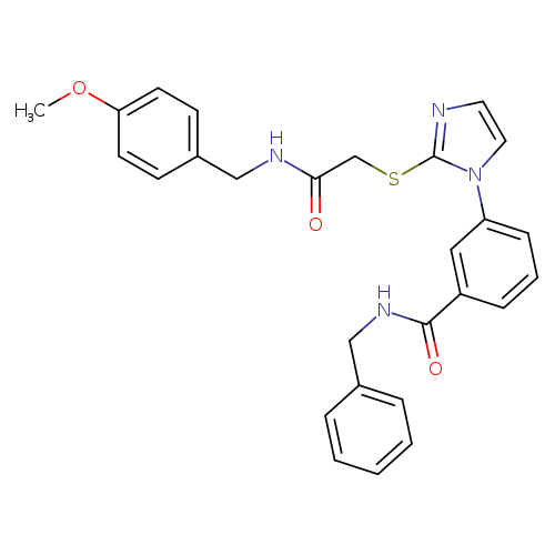 N-benzyl-3-{2-[({[(4-methoxyphenyl)methyl]carbamoyl}methyl)sulfanyl]-1H-imidazol-1-yl}benzamide