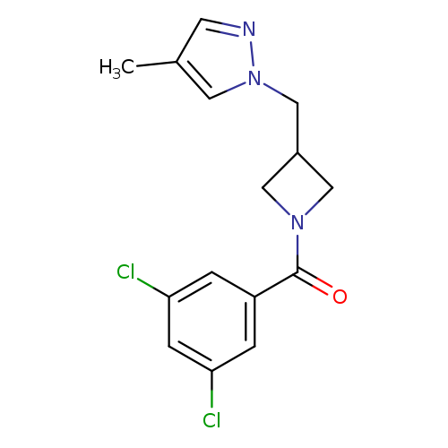 1-{[1-(3,5-dichlorobenzoyl)azetidin-3-yl]methyl}-4-methyl-1H-pyrazole