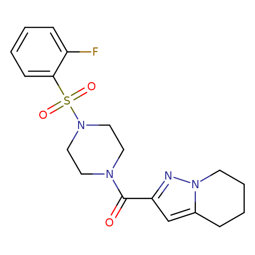 1-(2-fluorobenzenesulfonyl)-4-{4H,5H,6H,7H-pyrazolo[1,5-a]pyridine-2-carbonyl}piperazine