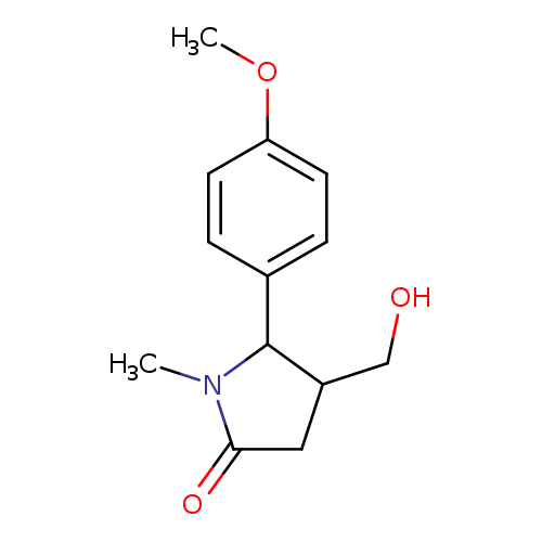 4-(hydroxymethyl)-5-(4-methoxyphenyl)-1-methylpyrrolidin-2-one
