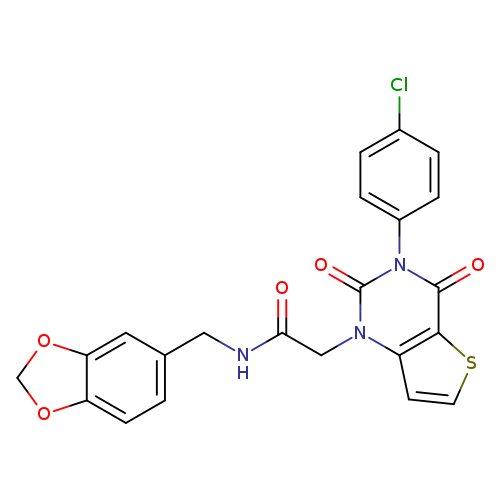 N-[(2H-1,3-benzodioxol-5-yl)methyl]-2-[3-(4-chlorophenyl)-2,4-dioxo-1H,2H,3H,4H-thieno[3,2-d]pyrimidin-1-yl]acetamide