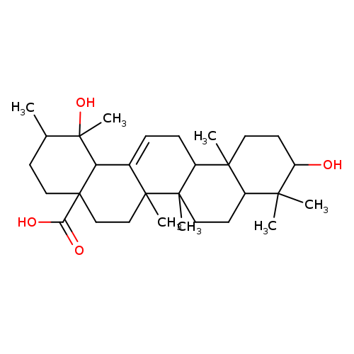 Urs-12-en-28-oic acid, 3,19-dihydroxy-, (3β)-