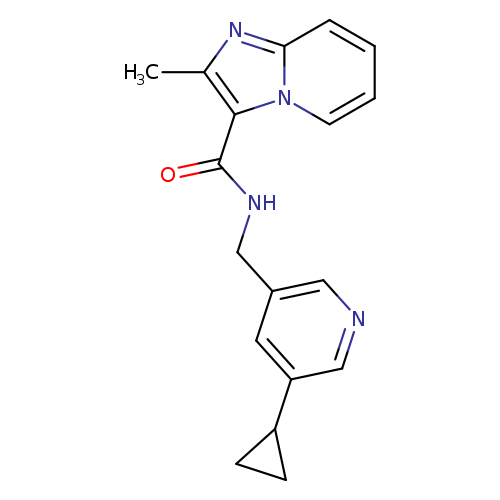 N-[(5-cyclopropylpyridin-3-yl)methyl]-2-methylimidazo[1,2-a]pyridine-3-carboxamide