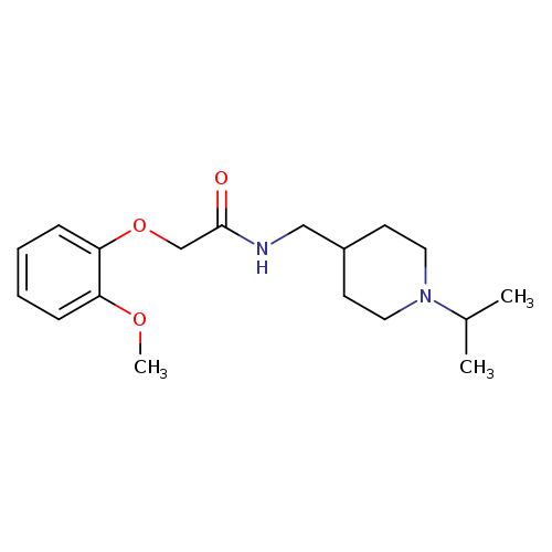 2-(2-methoxyphenoxy)-N-{[1-(propan-2-yl)piperidin-4-yl]methyl}acetamide