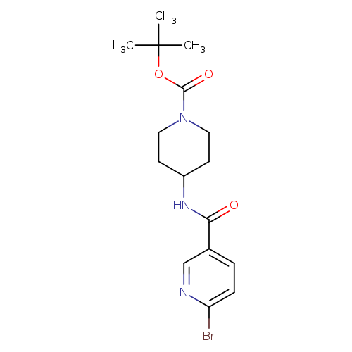 tert-butyl 4-(6-bromopyridine-3-amido)piperidine-1-carboxylate