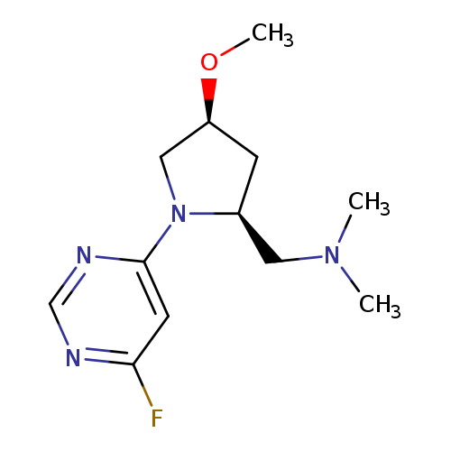 {[(2S,4S)-1-(6-fluoropyrimidin-4-yl)-4-methoxypyrrolidin-2-yl]methyl}dimethylamine