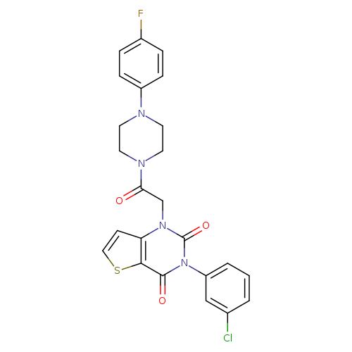 3-(3-chlorophenyl)-1-{2-[4-(4-fluorophenyl)piperazin-1-yl]-2-oxoethyl}-1H,2H,3H,4H-thieno[3,2-d]pyrimidine-2,4-dione