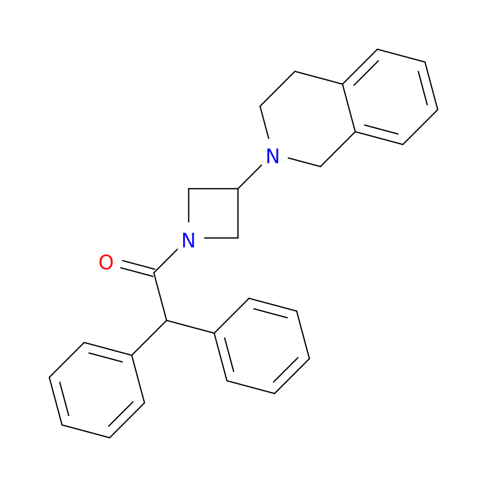 2,2-diphenyl-1-[3-(1,2,3,4-tetrahydroisoquinolin-2-yl)azetidin-1-yl]ethan-1-one
