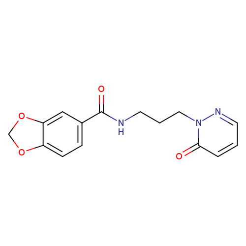 N-[3-(6-oxo-1,6-dihydropyridazin-1-yl)propyl]-2H-1,3-benzodioxole-5-carboxamide