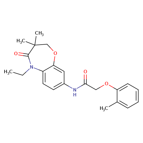 N-(5-ethyl-3,3-dimethyl-4-oxo-2,3,4,5-tetrahydro-1,5-benzoxazepin-8-yl)-2-(2-methylphenoxy)acetamide