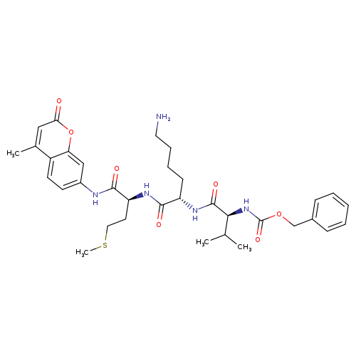 L-Methioninamide, N-[(phenylmethoxy)carbonyl]-L-valyl-L-lysyl-N-(4-methyl-2-oxo-2H-1-benzopyran-7-yl)-