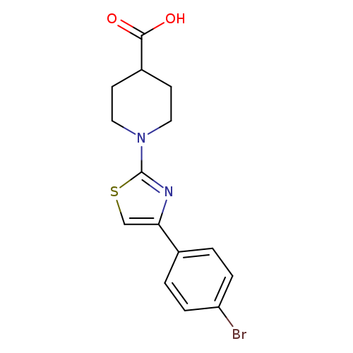 1-(4-(4-Bromophenyl)thiazol-2-yl)piperidine-4-carboxylic acid