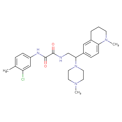 N'-(3-chloro-4-methylphenyl)-N-[2-(1-methyl-1,2,3,4-tetrahydroquinolin-6-yl)-2-(4-methylpiperazin-1-yl)ethyl]ethanediamide