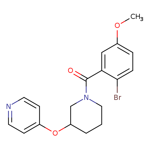 4-{[1-(2-bromo-5-methoxybenzoyl)piperidin-3-yl]oxy}pyridine
