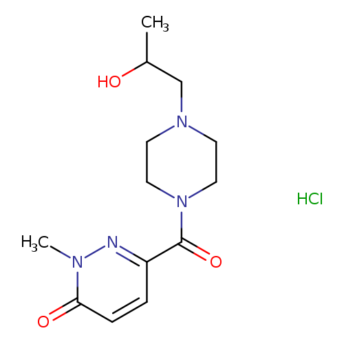 6-[4-(2-hydroxypropyl)piperazine-1-carbonyl]-2-methyl-2,3-dihydropyridazin-3-one hydrochloride