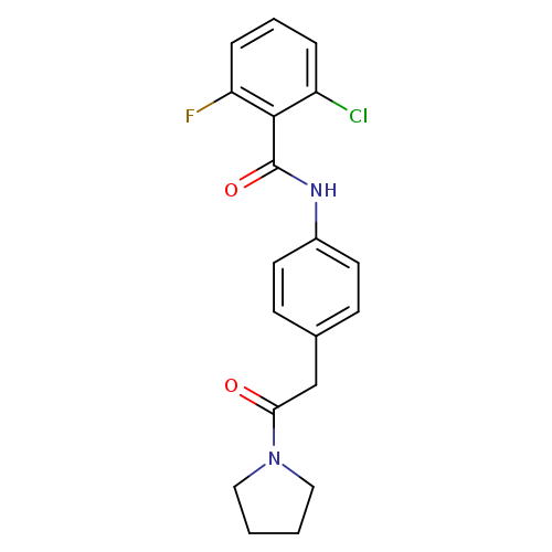 2-chloro-6-fluoro-N-{4-[2-oxo-2-(pyrrolidin-1-yl)ethyl]phenyl}benzamide