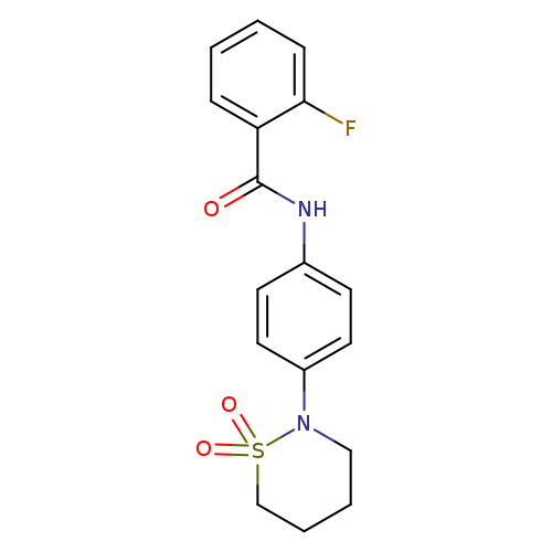 N-[4-(1,1-dioxo-1lambda6,2-thiazinan-2-yl)phenyl]-2-fluorobenzamide