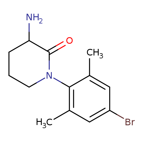 3-amino-1-(4-bromo-2,6-dimethylphenyl)piperidin-2-one