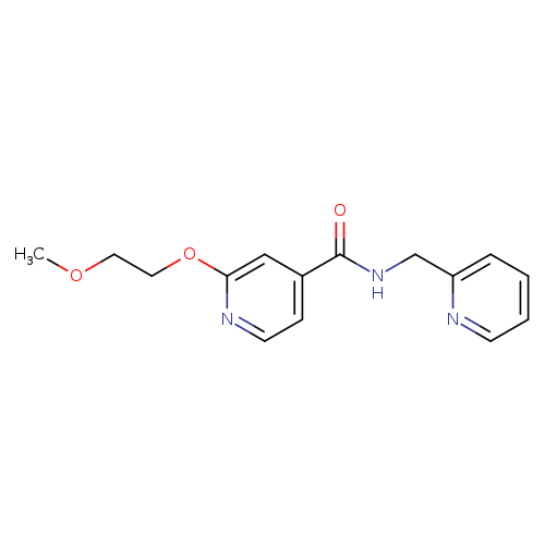 2-(2-methoxyethoxy)-N-[(pyridin-2-yl)methyl]pyridine-4-carboxamide