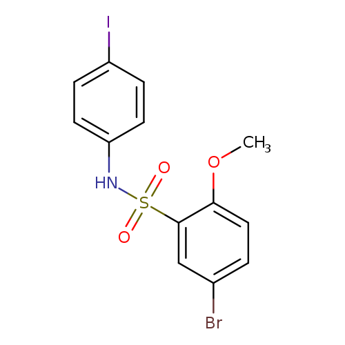 5-bromo-N-(4-iodophenyl)-2-methoxybenzene-1-sulfonamide